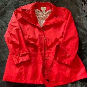 Red White Stag Rain Coat